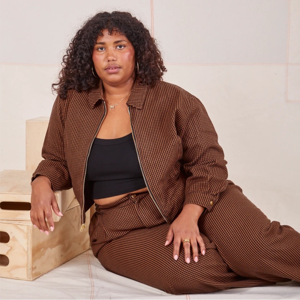 Big Bud Press Ricky jacket brown check XS